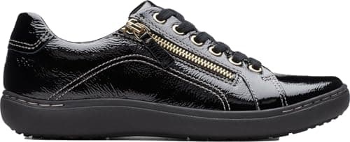 Image of Clarks - Womens Nalle Lace Shoes, Color Black Pat, Size: 5.5 UK Wide