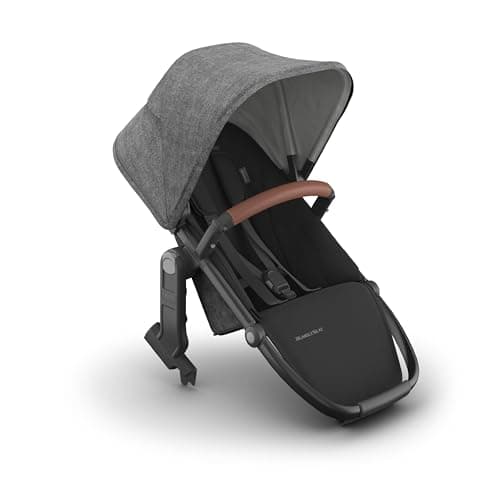 Image of UPPAbaby RumbleSeat V3 - Greyson | Vista Pushchair (2015+) | Second Seat Unit with Adapters | Magnetic Harness | Multi-Position Recline | UPF 50+ Canopy, Rain Cover & Bug Shield | 3 Months to 15kg