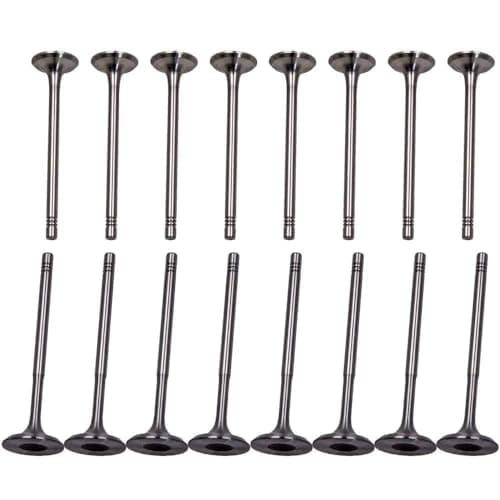Image of Dixhills 8x Inlet Valve + 8x Outlet Valve Compatible with A-U-D-I S-E-A-T SKO-DA V-W, 1.4 16V 1.6 FSI 1.2i 12V 1