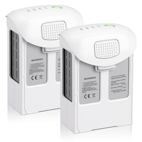 Image of Spicula Phantom 4/4 Pro Battery 2 Packs (5870mAh 15.2V) Intelligent Flight Drone Replacement Battery for DJI Phantom 4 Pro/ 4 Pro V2.0/4 RTK/ 4 Advanced Drones