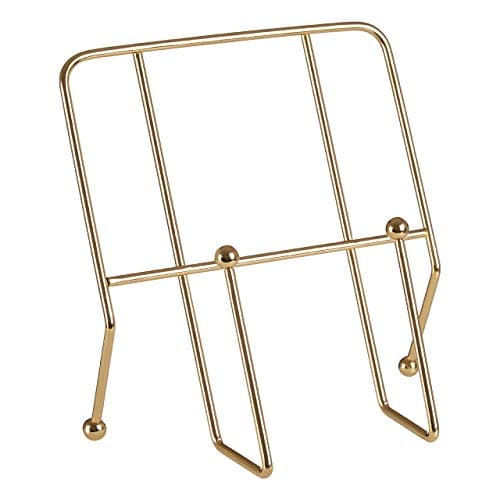 Image of Premier Housewares 509921 Cookbook Stand, Gold Finish