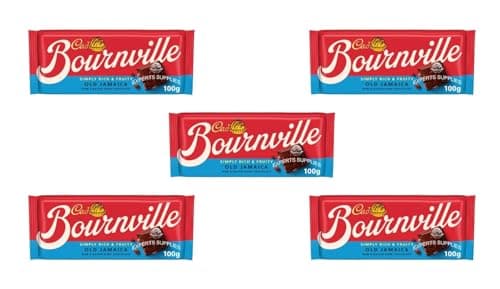 Image of 5 x New Cad Bournville Old Jamaica Dark Chocolate Rum & Raisin Bar 100g Perfect For Sharing and Gifting for Christmas and New Year