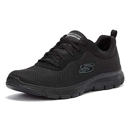 Image of Skechers Women's Flex Appeal 4.0 Brilliant View Sneaker, Black, 8 UK