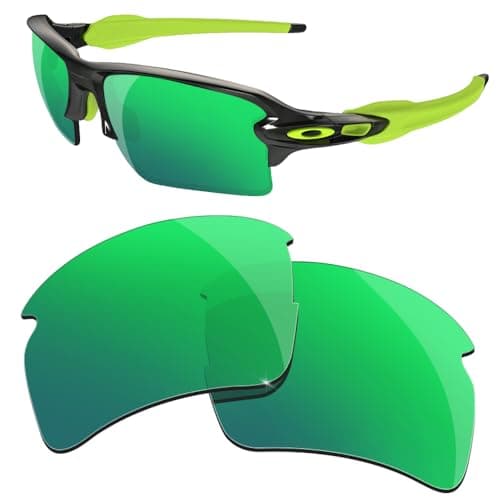 Image of HiCycle2 Sunglasses Lenses Replacement for Oakley Flak 2.0 XL OO9188 Sunglass-Multi Options(Green)