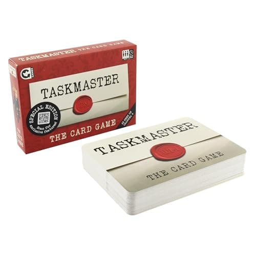 Image of Ginger Fox Taskmaster Card Game | Special Edition | Compete in Silly Tasks From The Show | Great Family Fun | Hilarious Gameplay | Gift Idea For Ages 8+ | Fun Party Game