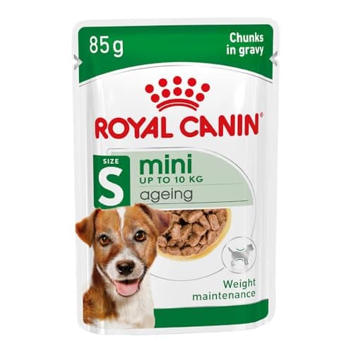 Image of ROYAL CANIN Mini Ageing Chunks in Gravy Wet Food - For Small-Breed Dogs up to 10kg over 8 Years Old - 12 x 85g Pouches