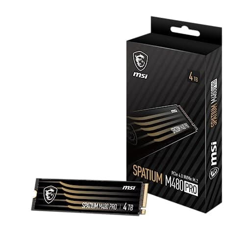 Image of msi SPATIUM M480 PRO PCIe 4.0 NVMe M.2 4TB Internal SSD PCIe Gen4 NVMe (SPATIUM M480 PRO PCIe 4.0 NVMe M.2 4TB)
