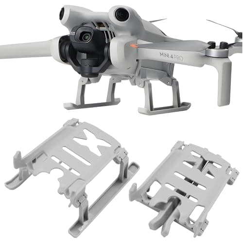 Image of Craznick Mini 4 Pro Landing Gear Foldable Extension Leg Quick Release Height Extender Protector Kit for DJI Mini 4 Pro Drone Accessories