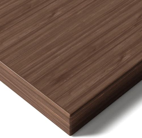 Image of Desktronic Table Top 160 x 80 cm Desk Top - Perfect for Height-Adjustable Desks, Dining Tables and More - Made in Europe - 25 mm Sturdy Table Top Durable (Walnut)