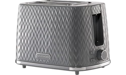 Image of Daewoo Argyle Collection, Toaster 2 Slice With Defrost, Reheat And Browning Control To Use At Your Convenience, While The Removable Crumb Tray Makes Cleaning Quick, Grey