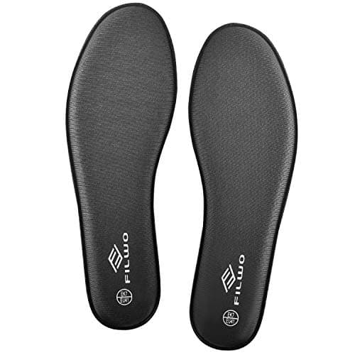Image of FILWO Women’s Memory Foam Insoles Replacement, Running Insoles Inserts for Sports Shoes Trainers Sneakers Work Boots Walking Shoes, Cushioning Comfort Insoles for Women 1 Pair, Size 6 UK W, Grey