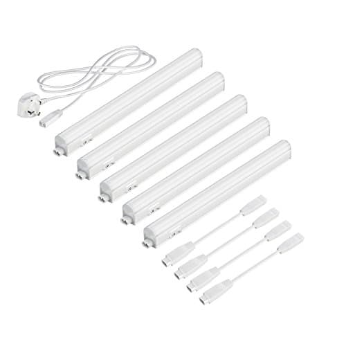 Image of Parlat LED Under-Cabinet luminaires Rigel, 31.3cm Each, 445lm Each, White, Set of 5, BS