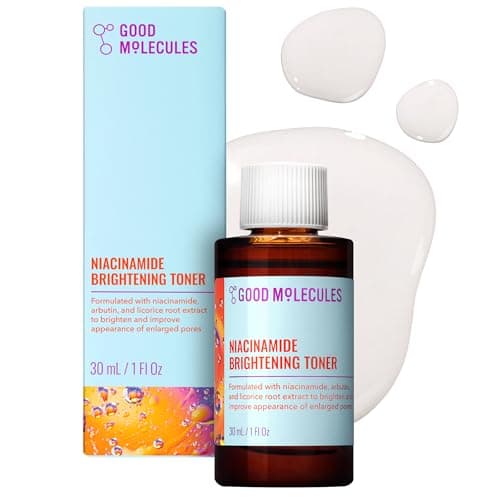 Image of Good Molecules Niacinamide Brightening Toner - Facial Toner with Niacinamide, Vitamin C, and Arbutin - Skincare for Face for Tone and Enlarged Pores