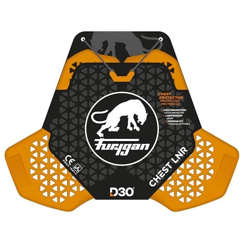 Image of Furygan CHEST LNR D3O - Invisible Chest Protection for Motorcycle Jacket, Optimal Breathability, D3O Technology for Enhanced Safety & Comfort-MOTORCYCLE-UNISEX-ALL SEASON, Orange