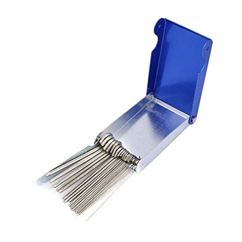 Image of 21 Piece Tip Cleaners, Stainless Steel Welding Tip Nozzle Welder with File