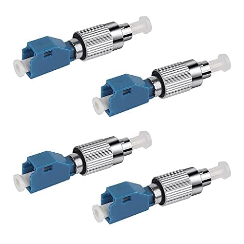 Image of MSDADA 4 Pcs Visual Fault Locator Adapter, Fiber Optic Connector, Single Mode 9/125um FC Male to LC Female Adapter for VFL Connector