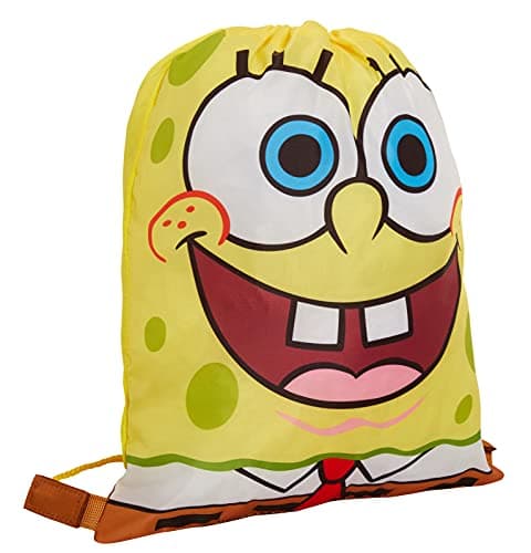 Image of SPONGEBOB SQUAREPANTS Kids Gym Bag Boys Girls Drawstring School Swim Lunch Bag