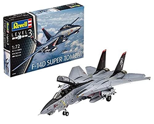 Image of Revell 03960 Grumman F-14D Super Tomcat 1:72 Scale Unbuilt/Unpainted Plastic Model Kit