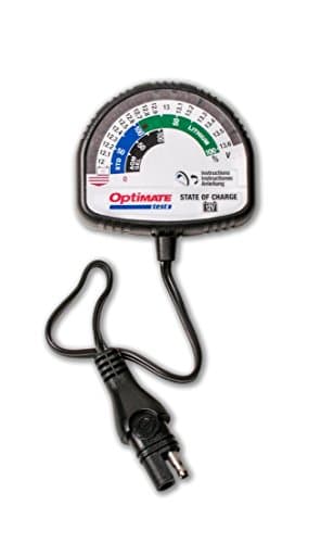 Image of OptiMate 507840 TecMate Tester TS126N, Charge Status Tester, All 12V Lead Acid & 12.8V/13.2V Lithium Batteries, Black