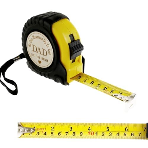 Image of 7.5m/25ft Tape Measure, Heavy Duty Measuring Tape, High Visibility, Metric & Imperial, Auto-Retract, Lock, Rubber Grip for DIY & Pro Use