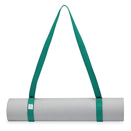 Image of Gaiam Easy Cinch Yoga Mat Sling (Sold Individually with Assorted Colors), Turquoise Sea or Granite Storm (Mat Not Included), 1 Count