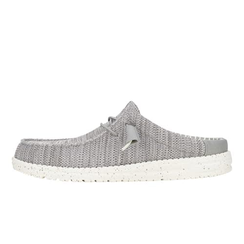 Image of Hey Dude Men's Wally Slip Stretch Sox Loafer, Granite Grey, 9 UK