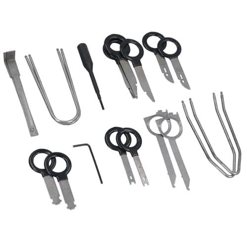 Image of AB Tools Radio removal tool kit/car audio stereo fitting cd head unit 18pc AT480