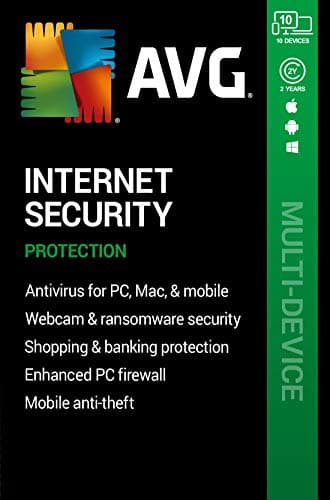 Image of AVG Internet Security 2020 | 10 Devices | 2 Years | PC/Mac | Activation Code by email