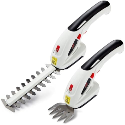 Image of NETTA 2-in-1 Cordless Hedge Trimmer & Grass Shear, 7.2V Rechargeable Lithium-Ion Battery 1500mAh, Small Hedge Trimmer Cordless with 2 Interchangeable Blades Mini Strimmer Cordles for Edging & Pruning