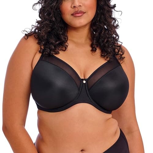 Image of Elomi Women's Plus Size Smooth Underwire Molded Bra, Black, 42F