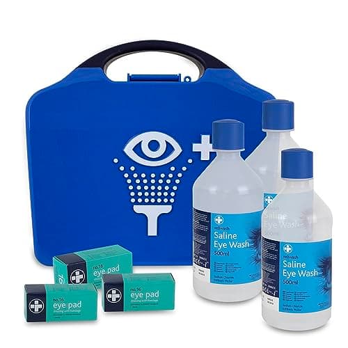 Image of Reliwash REL903 Complete Triple Eye Wash Station, Aura Box, Multi, 51 Count