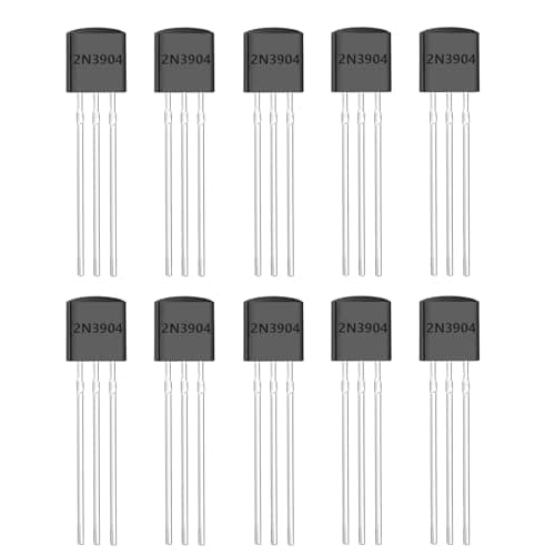 Image of OWOFYDR 2N3904 NPN General Purpose Transistor, 100Pcs TO-92 for Electronics DIY, Amplifier & Switch Circuits - Hobbyists & Engineers (UK)