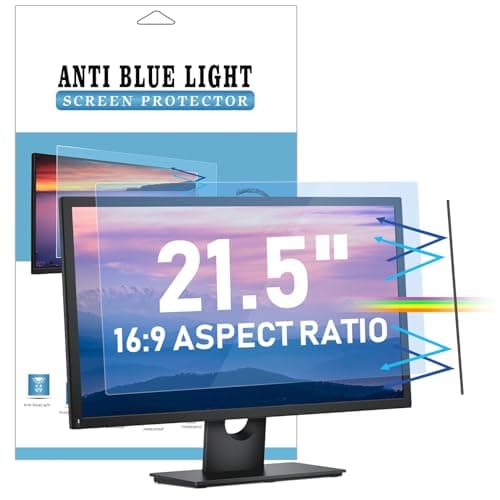 Image of LAMA 21.5 Inch Blue Light Blocking Screen Protector, Universal Computer Monitor Screen Filter (WxH:18.74"*10.55"), Anti Blue Light, Anti Glare, Anti-UV, Eye Protection, Reduce Eye Strain(21.5" 16:9)