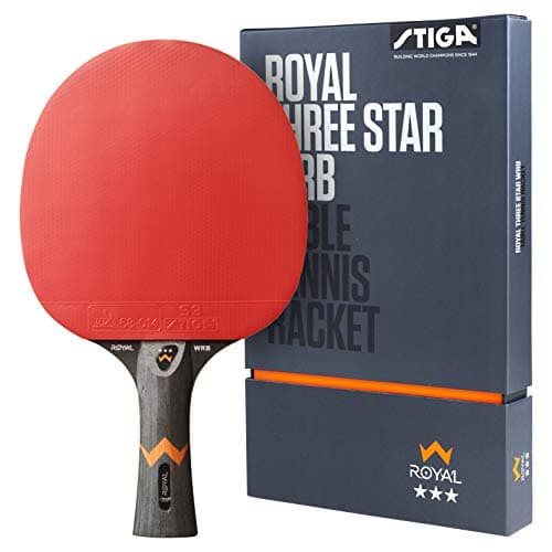 Image of STIGA Royal WRB 3-Star Table Tennis Bat - ITTF Approved, Offensive Bat with WRB System, 5-Ply Blade, 2.0 mm Sponge, Enhanced Speed, Control, and Spin for Skill Development and Game Improvement