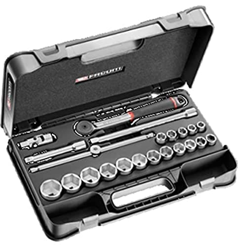 Image of FACOM S.161-2P6U 1/2" Inch 6-Point Socket Set, 22 Pieces