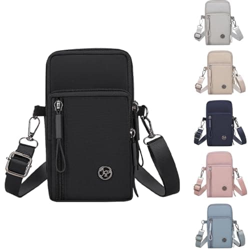 Image of Mayoii Small Crossbody Bag for Women & Men - Waterproof Nylon Sling Pouch with 4 Pockets - Sports Travel Gym Mini Daily Commute Festival Dog Walks Workout - Small Bags for Women & Men (Black)