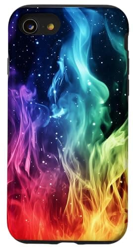 Image of iPhone SE (2020) / 7 / 8 Cosmic Flames Pattern Case