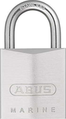 Image of ABUS Marine padlock 75IB/30 - weatherproof - brass lock body with nickel pearl coating - security level 5 - silver