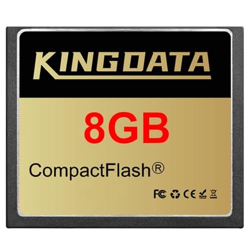 Image of KINGDATA Compact Flash Card 8GB CF133X FAT32 Type I for Equipment Vintage Digital Cameras