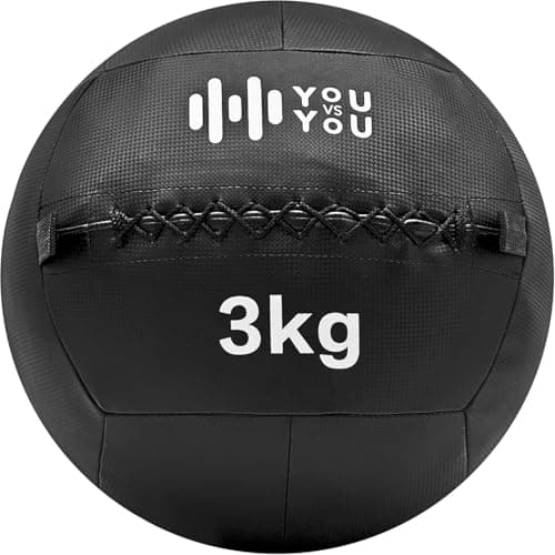 Image of You ys Vou Wall Ball for Gym Workouts, Circuit Training & Method Conditioning – Durable Medicine Ball for Strength, Conditioning, Functional Fitness, Core Training & Full Body Exercise (3kg)