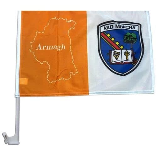 Image of Official All Ireland GAA County Armagh mini crested car flag flag 12" x 16"
