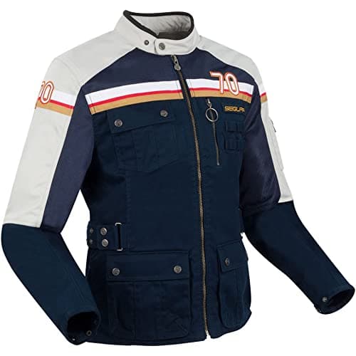 Image of Segura, Mojo Men's Motorcycle Jacket Navy Grey M