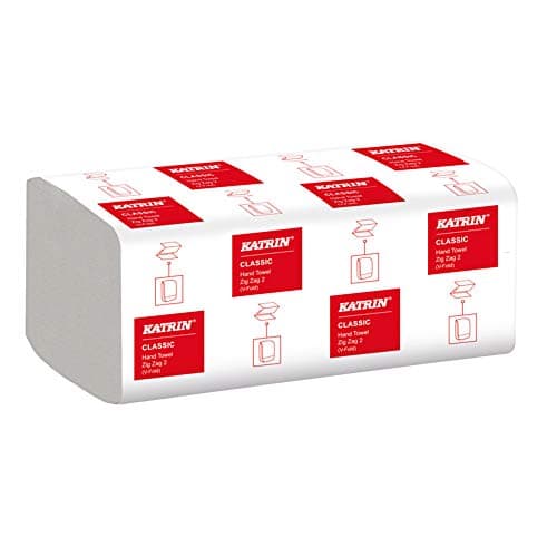 Image of Katrin 35298 Classic Hand Towel Zig Zag 2 Handy 2Ply White 20 Packets in Box
