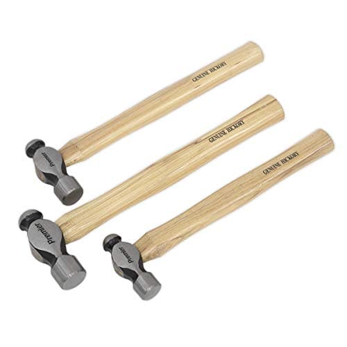 Image of Sealey Ak203 Ball Pein Hammer Set 3Pc Hickory Shaft