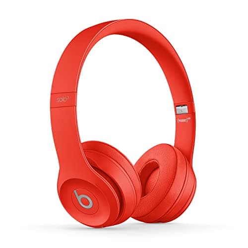 Image of Beats Solo3 Wireless On-Ear Headphones - Apple W1 Headphone Chip, Class 1 Bluetooth, 40 Hours Of Listening Time, Built-in Microphone - Red (Latest Model)