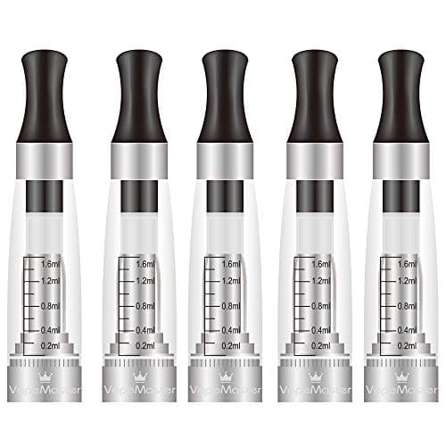 Image of 5X H2 Cartridges - New & Improved CE4 Clearomiser (Clearomizer), Fits eGo Threading Batteries, Spring Loaded Connector, Easy Top Fill, No Liquid, No Nicotine