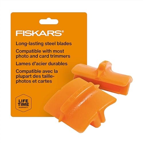 Image of Fiskars Spare Blades -Straight Cutting, 2 pieces, For Fiskars paper cutting machine, Orange, 1003868