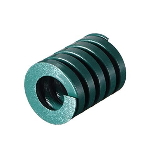 Image of sourcing map 20mm OD 25mm Long Spiral Stamping Heavy Load Compression Die Spring Green 1Pcs