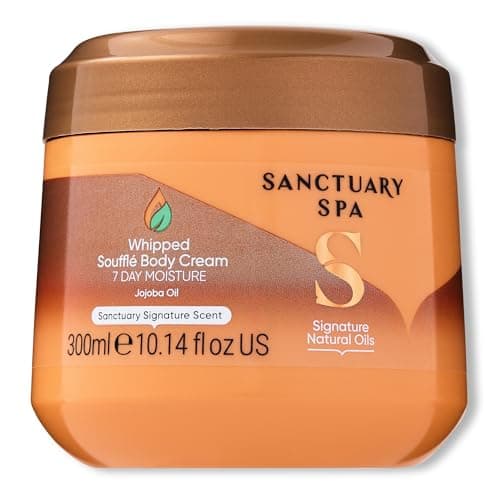 Image of Sanctuary Spa Whipped Soufflé Body Cream, No Mineral Oil, Cruelty Free and Vegan Body Moisturiser for Dry Skin, 300 ml