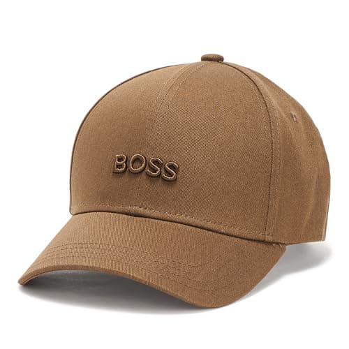 Image of BOSS Men's Bold Center Logo Twill Cap Baseball, Pewter Green, One Size